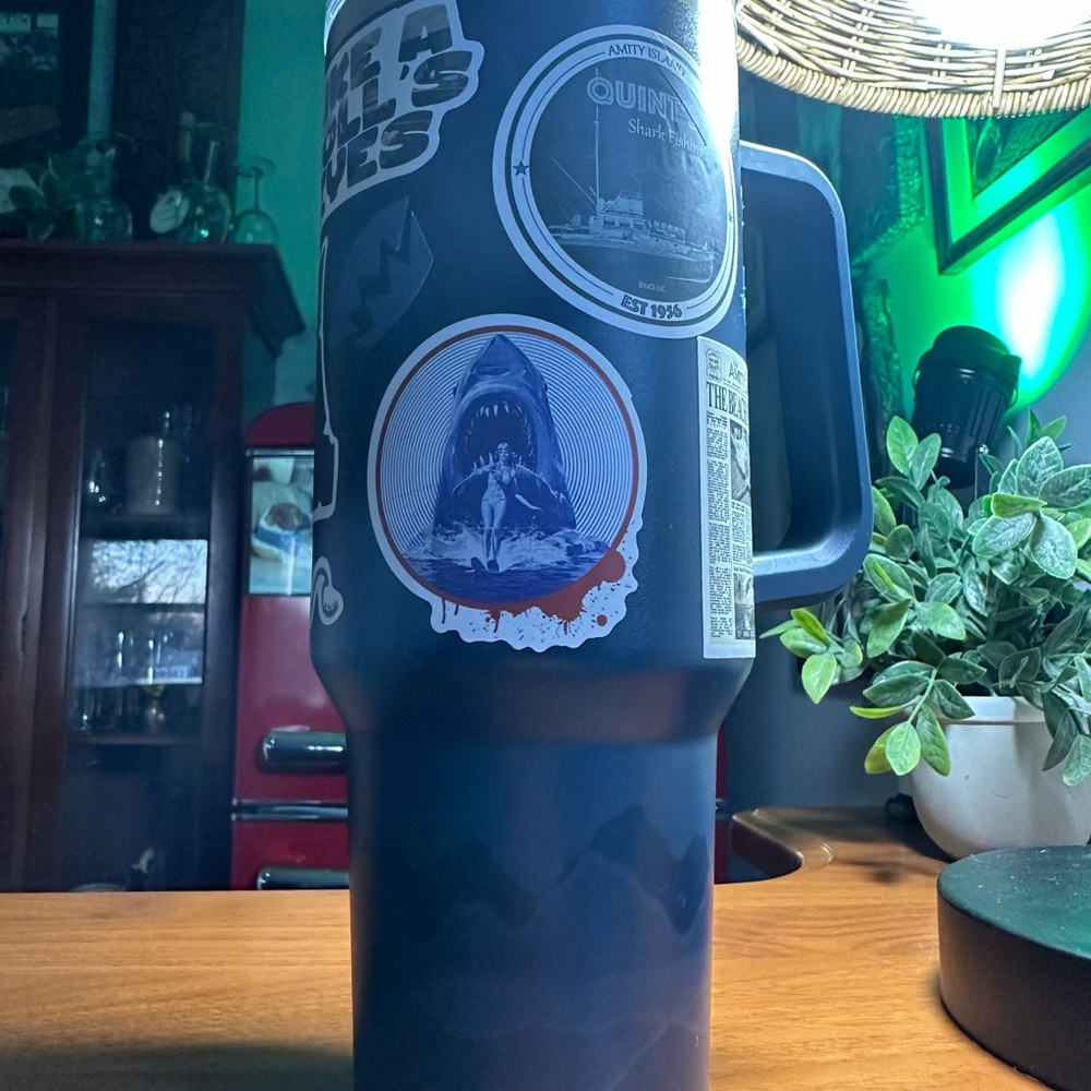 Stanley 40oz Tumbler-Navy Blue, JAWS